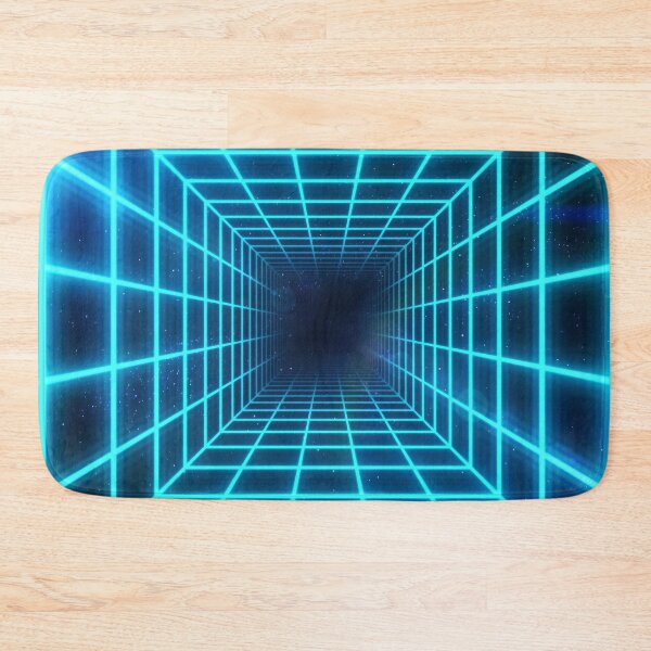 Item preview, Cyan Square Wireframe Tunnel designed and sold by Electric Shock!! Design.