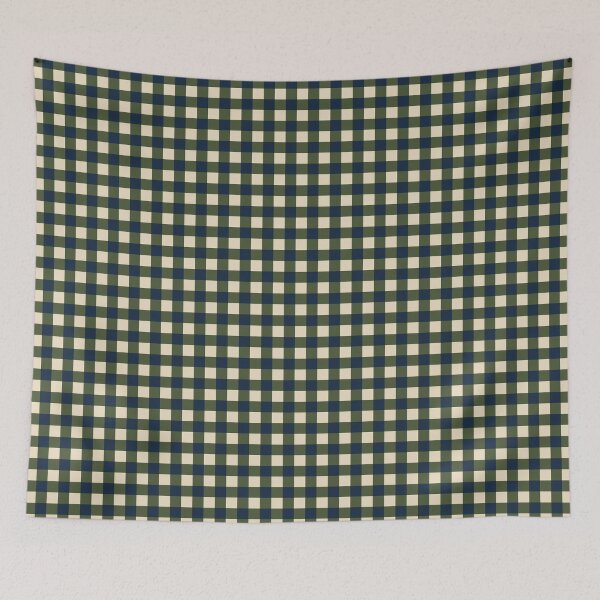 Item preview, Olive Green, Navy Blue and Beige Checkerboard Pattern | Seamless Geometric Squares designed and sold by ViviNyks.