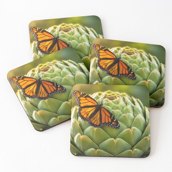 Item preview, Golden Monarch on Artichoke Bloom designed and sold by Kimberly Palmer.