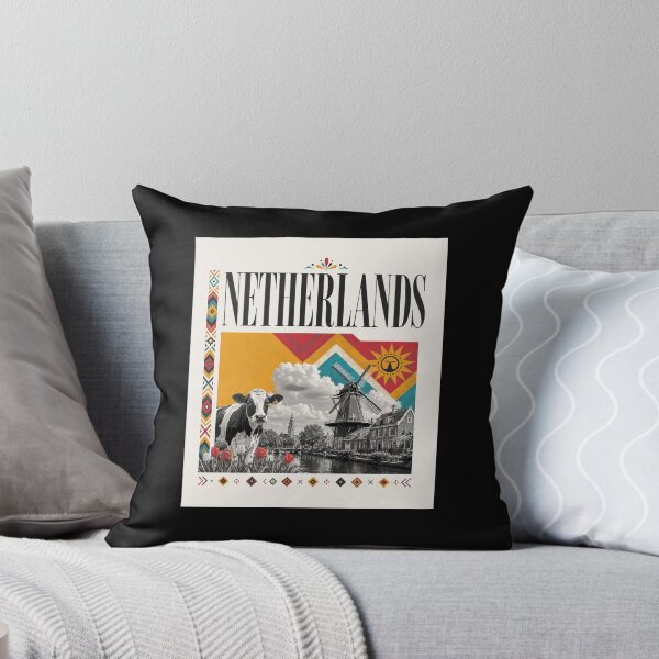 Item preview, Netherlands Windmill Tulips and Cow designed and sold by AtuqStudio.