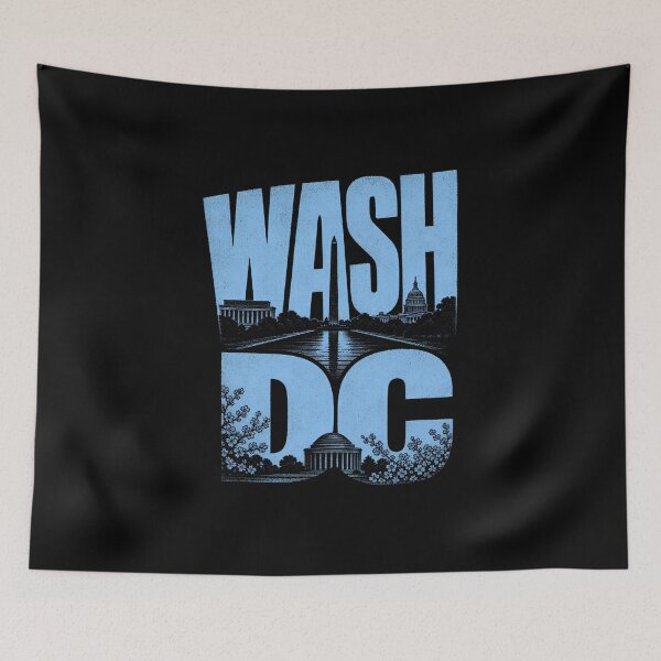 Item preview, WASH DC Monument Collage – Cool Blue City Pride designed and sold by Fenay Designs.