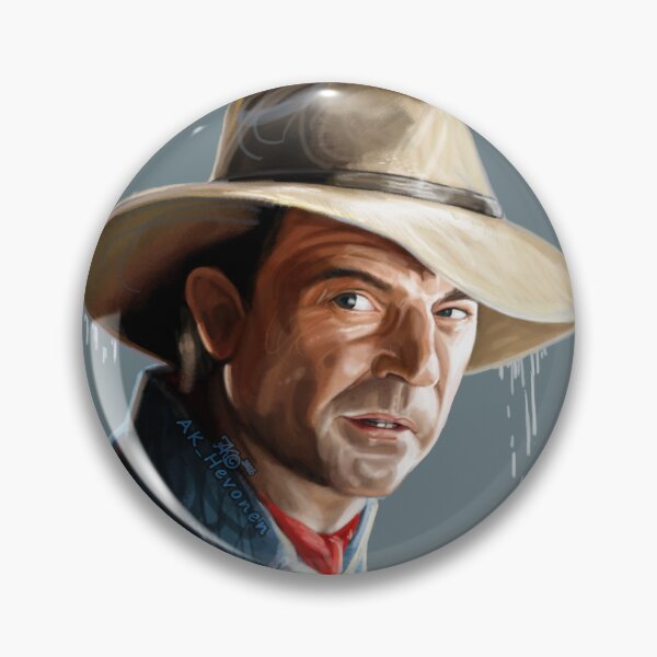 Item preview, Sam Neill Jurassic, handpainted Portrait designed and sold by AK-Hevonen.