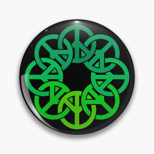 Item preview, Circle of Peace Signs (green) designed and sold by JMParadis.