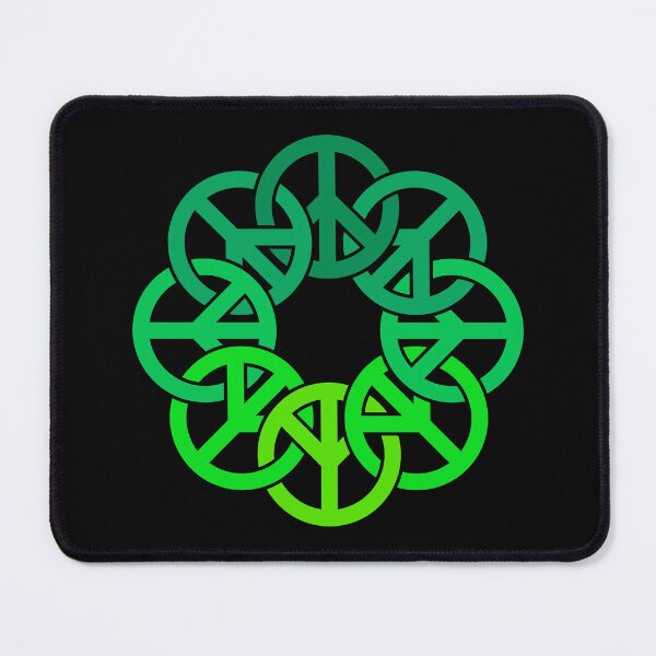 Item preview, Circle of Peace Signs (green) designed and sold by JMParadis.