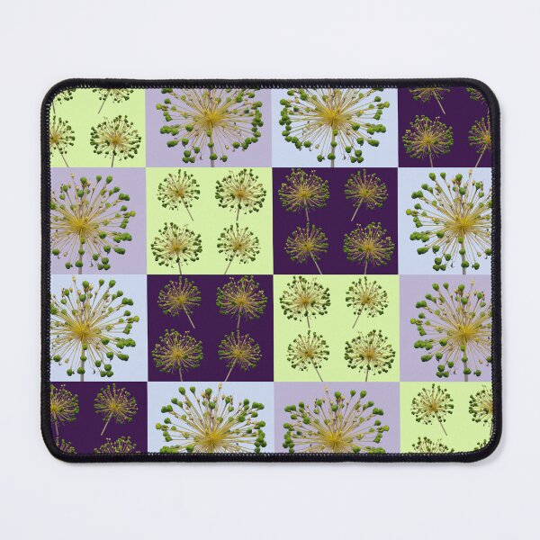 Item preview, Allium Flower Seed Head Macro Photo Collage designed and sold by JurateArt-DK.