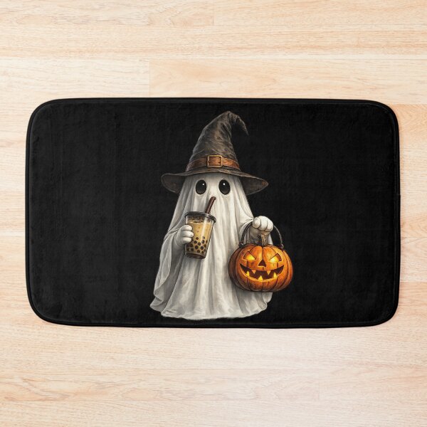 Item preview, Cute Ghost Drinking Boba Tea Halloween Pumpkin Witch Funny Spooky Shirt designed and sold by HectorStore11.