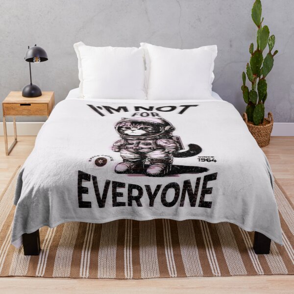 Item preview, I'm Not For Everyone Space Cat designed and sold by PopCultureArtShop.