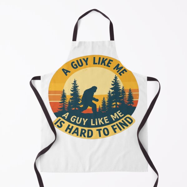 Item preview, A Guy Like Me Is Hard to Find Vintage Bigfoot Sunset Forest Typography T-Shirt Design designed and sold by oleend.