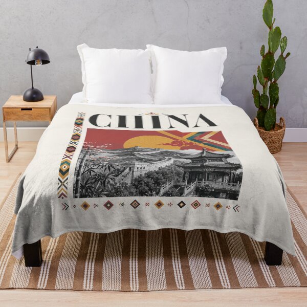 Item preview, Retro China Chinese Temple Oriental Landscape designed and sold by AtuqStudio.