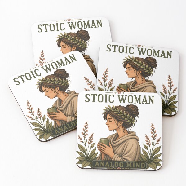 Item preview, Stoic Woman Analog Mind Botanical Pixel Art designed and sold by PixelBlob.