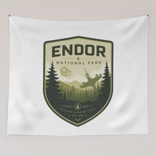 Item preview, Endor National Park: Home of the Ewoks  designed and sold by FrontierCosmic.