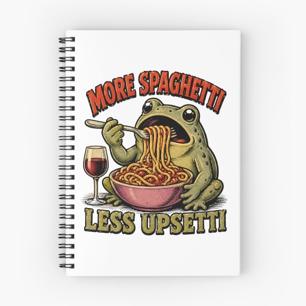 Item preview, More Spaghetti Less Upsetti Funny Frog designed and sold by Nano-Threads.