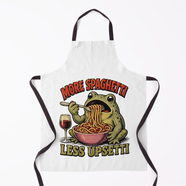 Item preview, More Spaghetti Less Upsetti Funny Frog designed and sold by Nano-Threads.