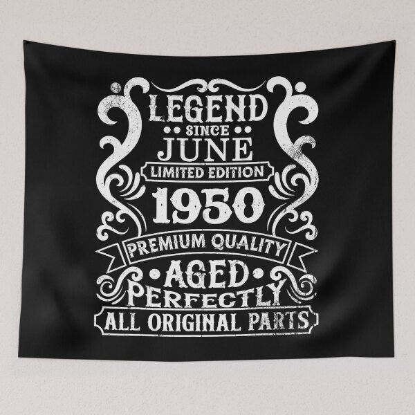 Item preview, Aged To Perfection 1950 Vintage Birthday Limited Edition Retro Gift designed and sold by OliviaHayesArt.