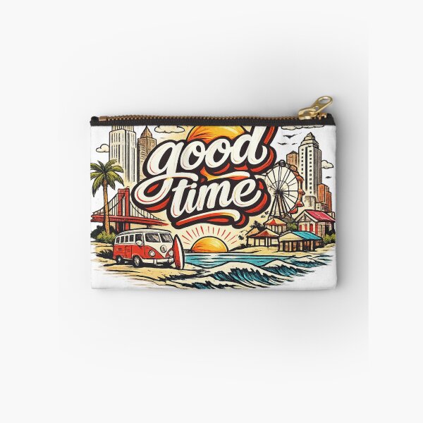 Item preview, Good Time Retro Cityscape | Red & White Vintage Travel Graphic T-Shirt designed and sold by Lifehackerplus1.