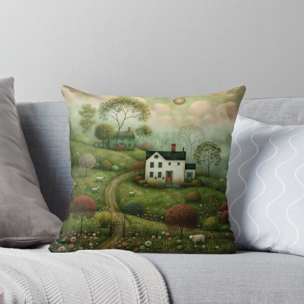 Item preview, Whimsical Charming Countryside with Sheep designed and sold by Blue Horse Photo Magic.