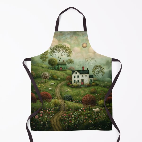 Item preview, Whimsical Charming Countryside with Sheep designed and sold by Blue Horse Photo Magic.