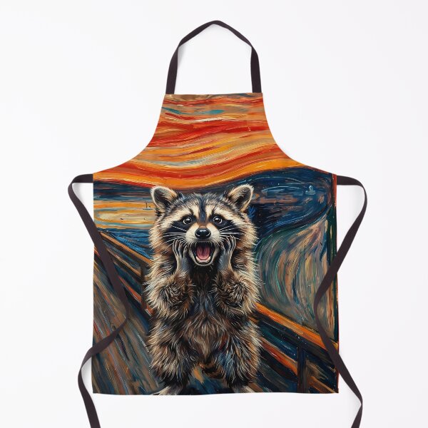 Item preview, Screaming Raccoon in Edvard Munch Style designed and sold by Safwat-Aziz1.