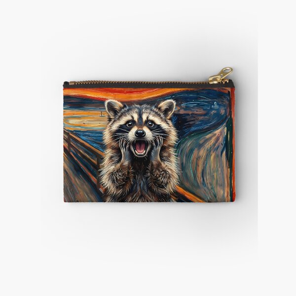 Item preview, Screaming Raccoon in Edvard Munch Style designed and sold by Safwat-Aziz.
