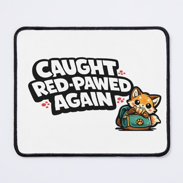 Item preview, Funny Fox Caught Red Pawed Again Sticker | Mischievous Fox Meme Gift designed and sold by Moonveil_Studio.