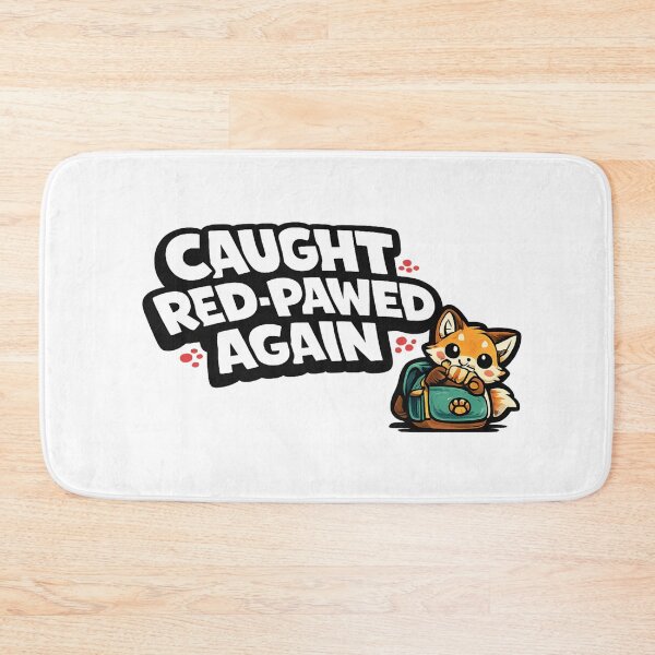Item preview, Funny Fox Caught Red Pawed Again Sticker | Mischievous Fox Meme Gift designed and sold by Moonveil_Studio.