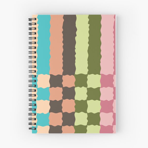 Item preview, Retro Wavy Checkerboard Pattern Pastel Abstract Grid 2 designed and sold by nineFlorals.