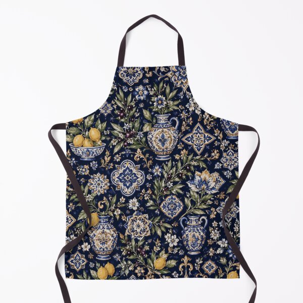 Item preview, Mediterranean Blue & White with Lemons and Olive Branches designed and sold by rimmatv.