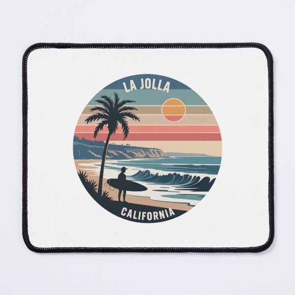 Item preview, La Jolla California: Sunset Surf Badge designed and sold by CircinusStore.