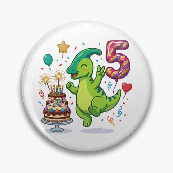 Item preview, 5th green Parasaur birthday dino lover jumping designed and sold by Tronstell.