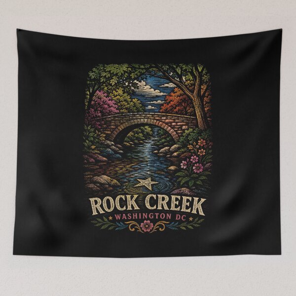 Item preview, Rock Creek Park: Vintage Bridge & Wildflower Trail designed and sold by Fenay Designs.
