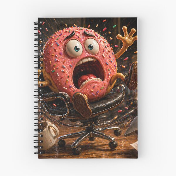 Item preview, Funny Donut Having Office Meltdown Spinning Chair Chaos designed and sold by ComedyInkFactor.
