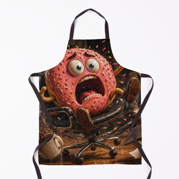 Item preview, Funny Donut Having Office Meltdown Spinning Chair Chaos designed and sold by ComedyInkFactor.