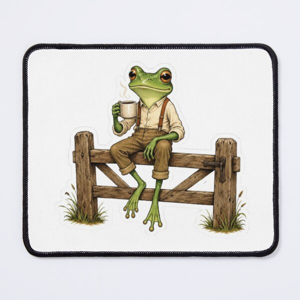 Item preview, Frog Sipping Morning Coffee  designed and sold by Snurly.
