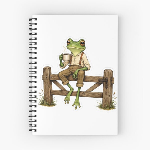 Item preview, Frog Sipping Morning Coffee designed and sold by Snurly.