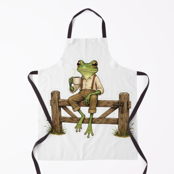 Item preview, Frog Sipping Morning Coffee designed and sold by Snurly.