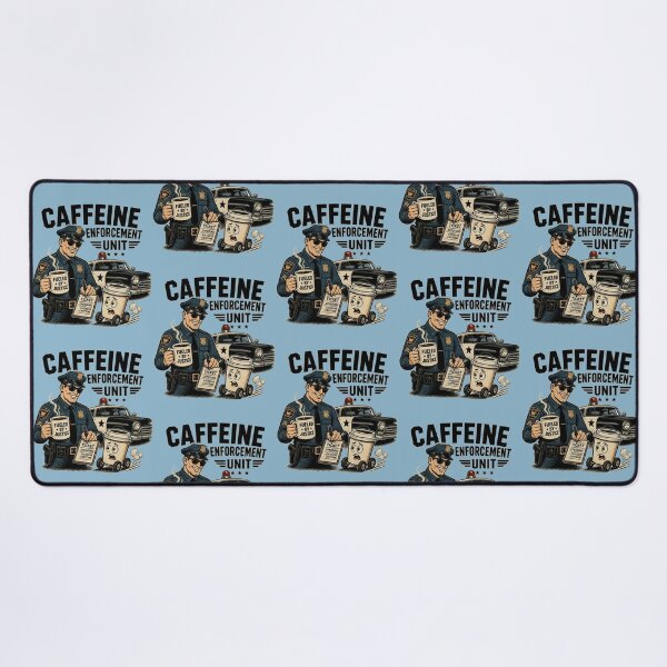 Item preview, Funny Police Officer Gift Caffeine Enforcement Unit Cop Coffee Design designed and sold by thoughtswear.