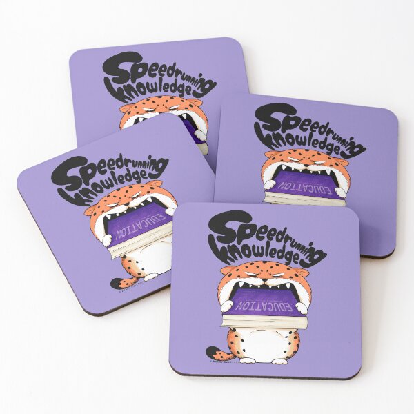 Item preview, Speedrunning Knowledge Hungry Chubby Leopard designed and sold by Moody Critters.