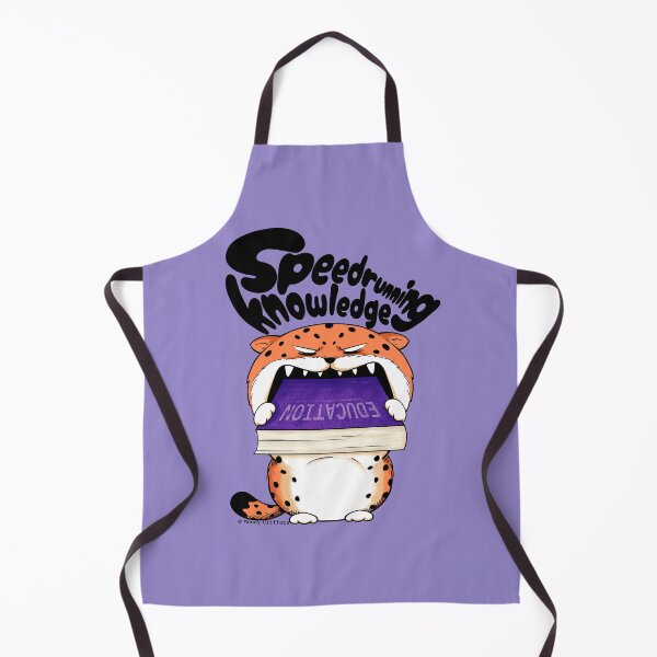 Item preview, Speedrunning Knowledge Hungry Chubby Leopard designed and sold by Moody Critters.
