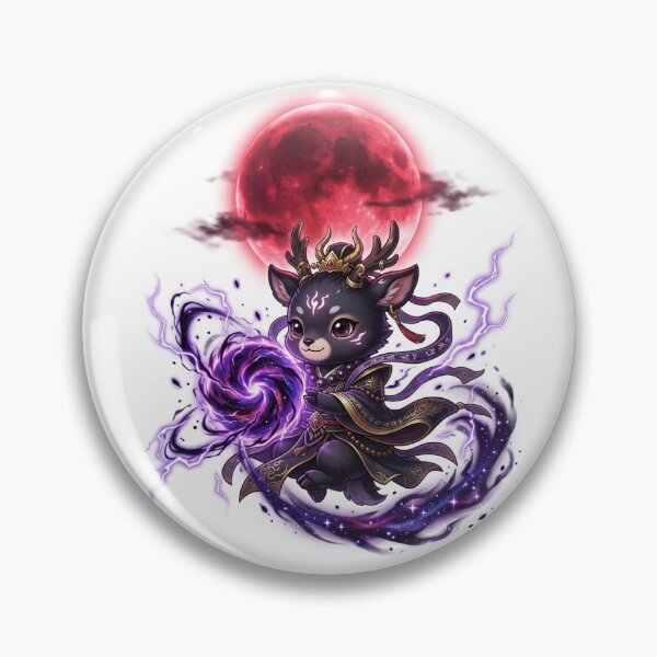 Item preview, Cute Chibi Black Deer Cultivator Oriental Demon Sticker designed and sold by uegi.