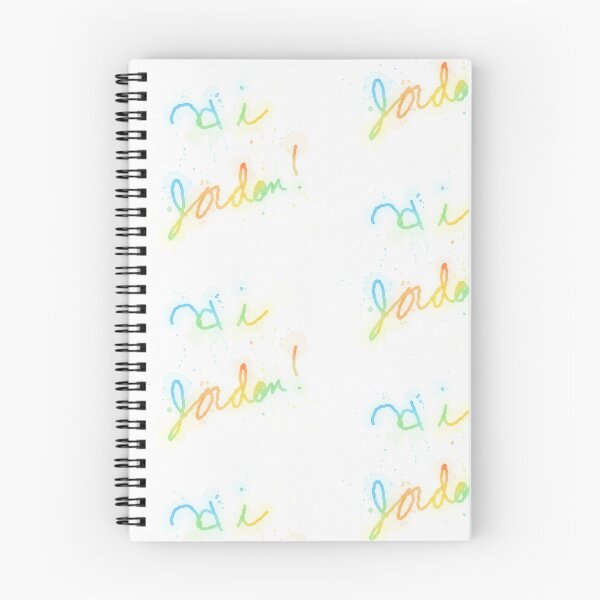Item preview, Hi Jordon Rainbow Watercolor Cursive Typography designed and sold by KaleChub.