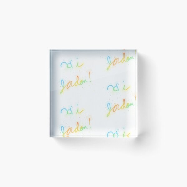 Item preview, Hi Jordon Rainbow Watercolor Cursive Typography designed and sold by KaleChub.