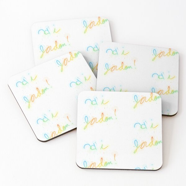 Item preview, Hi Jordon Rainbow Watercolor Cursive Typography designed and sold by KaleChub.