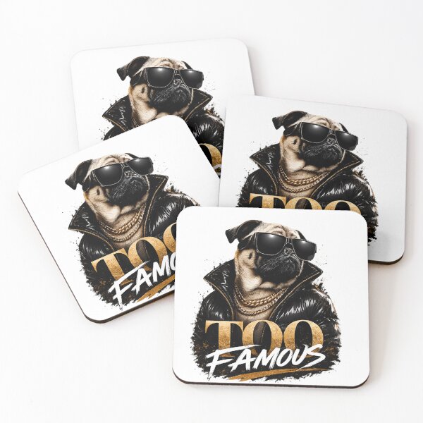 Item preview, Too Famous Pug With Sunglasses designed and sold by Pooch & Print Co..