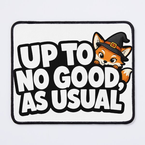 Item preview, Funny Mischievous Fox Sticker | Up To No Good As Usual | Cute Fox Meme designed and sold by Moonveil_Studio.