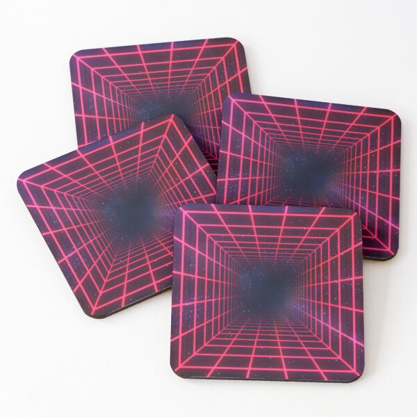 Item preview, Red Square Wireframe Tunnel designed and sold by Electric Shock!! Design.