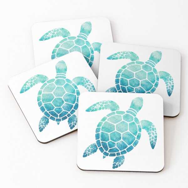 Item preview, Sea Turtle Watercolor Turquoise designed and sold by OTSC.