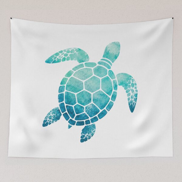Item preview, Sea Turtle Watercolor Turquoise designed and sold by OTSC.