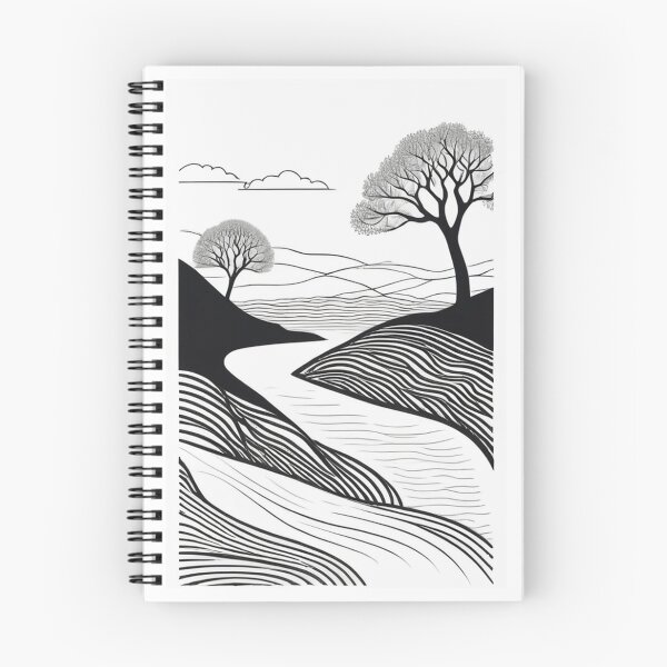 Item preview, Art - Stylized Landscape, Japanese Print Inspiration designed and sold by Reverso-Design.