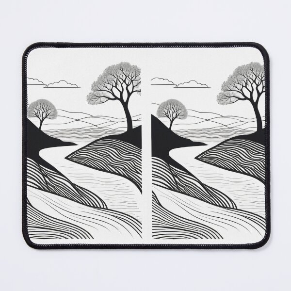 Item preview, Art - Stylized Landscape, Japanese Print Inspiration designed and sold by Reverso-Design.
