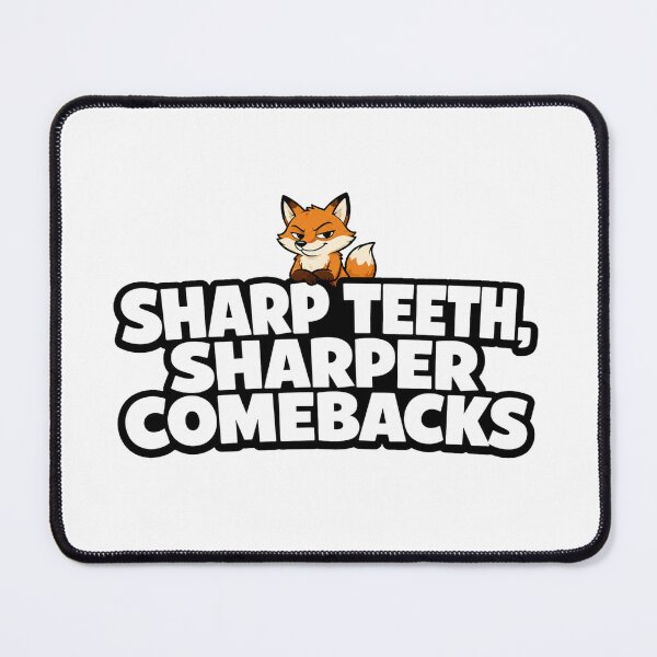 Item preview, Funny Fox Sharp Teeth Sharper Comebacks Sticker | Sarcastic Fox Gift designed and sold by Moonveil_Studio.